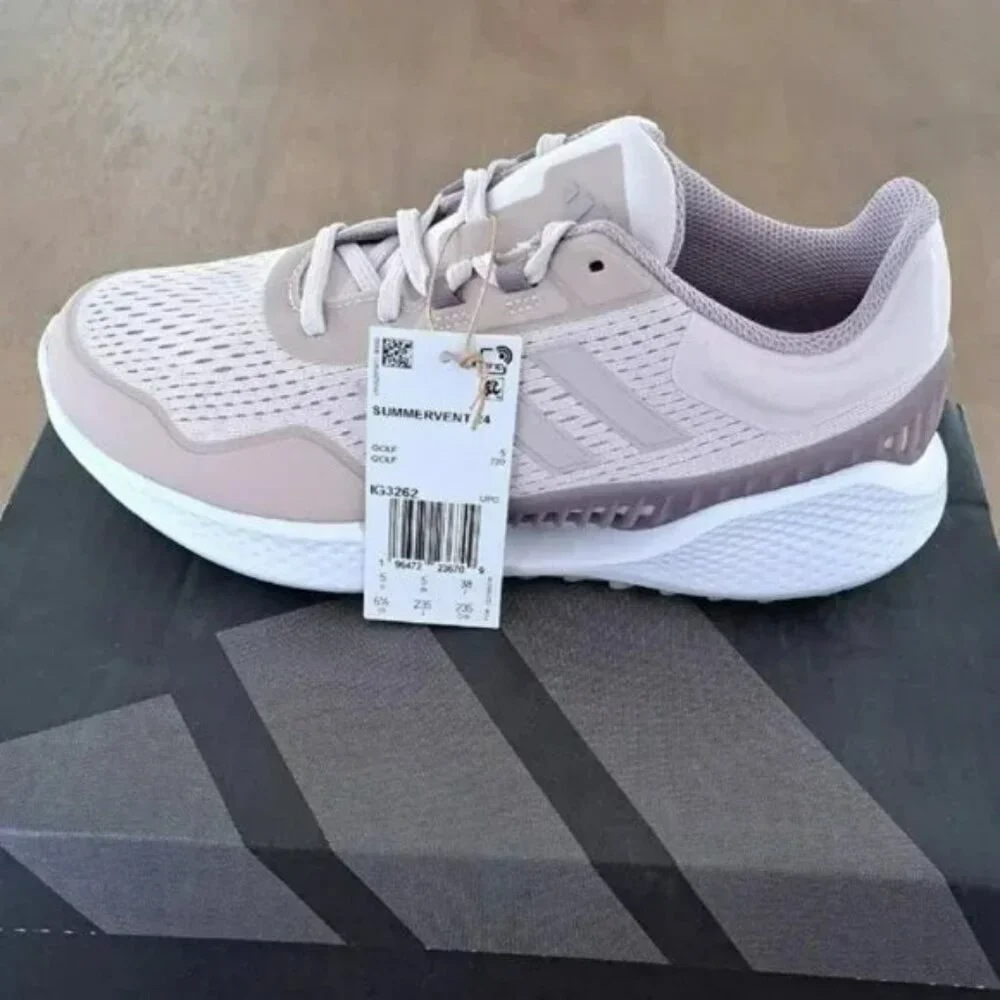 adidas Summervent 24 Bounce Golf Shoes Low - Color: Mauve / Fig - Size: 9 - Picture 1 of 9